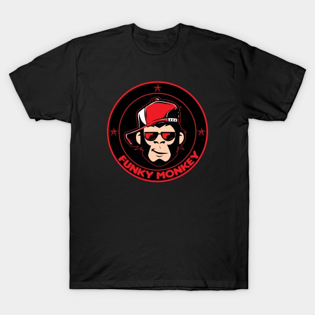 Funky Monkey T-Shirt by HellraiserDesigns